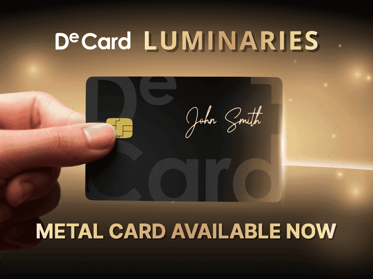 The DeCard Luminaries metal card is here