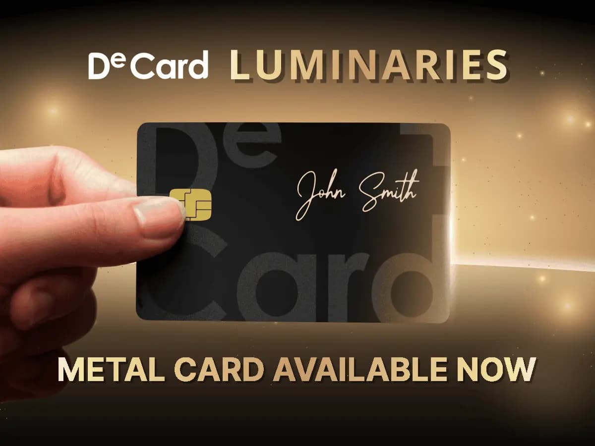 Thẻ kim loại DeCard Luminaries đã chính thức ra mắt