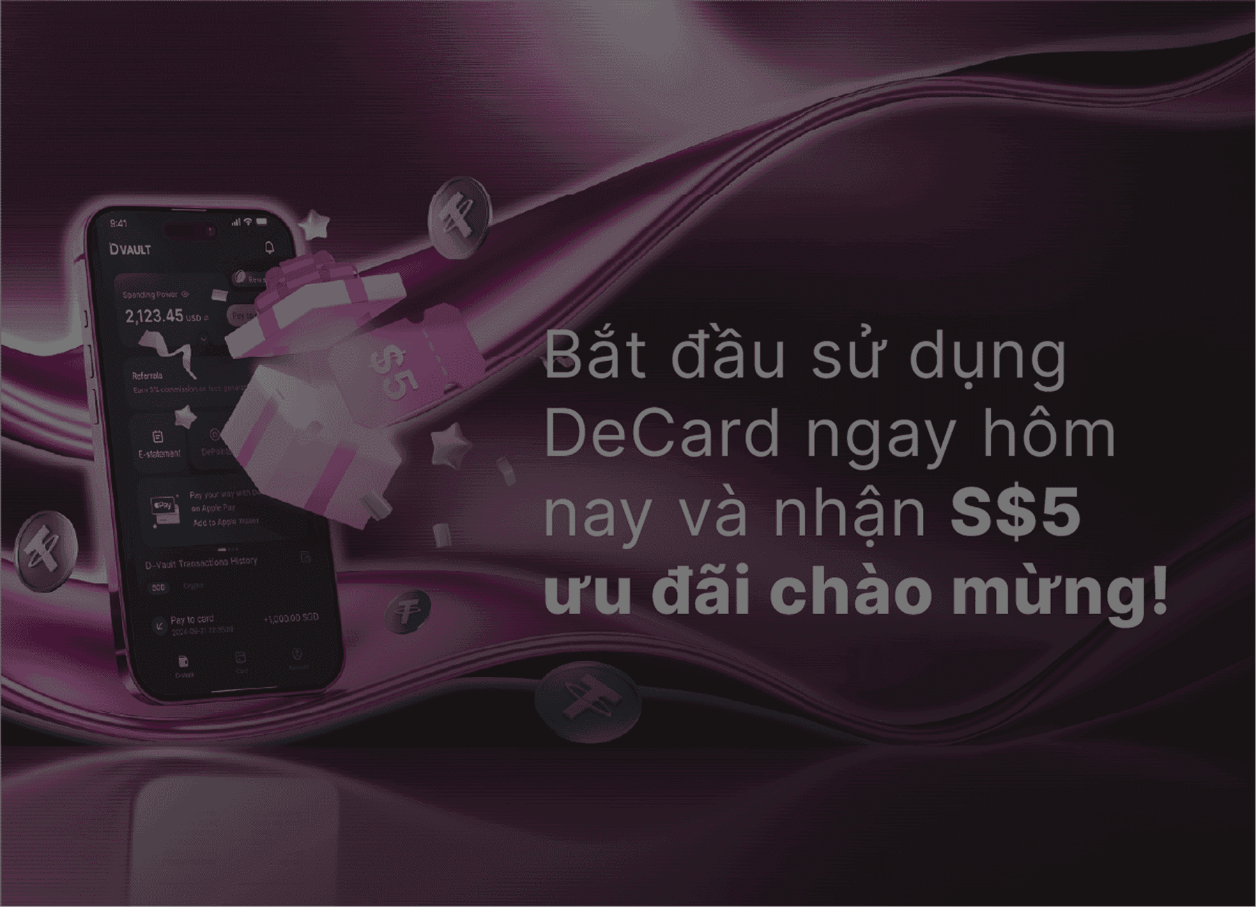 Nhận ngay Thưởng Chào Mừng $5!